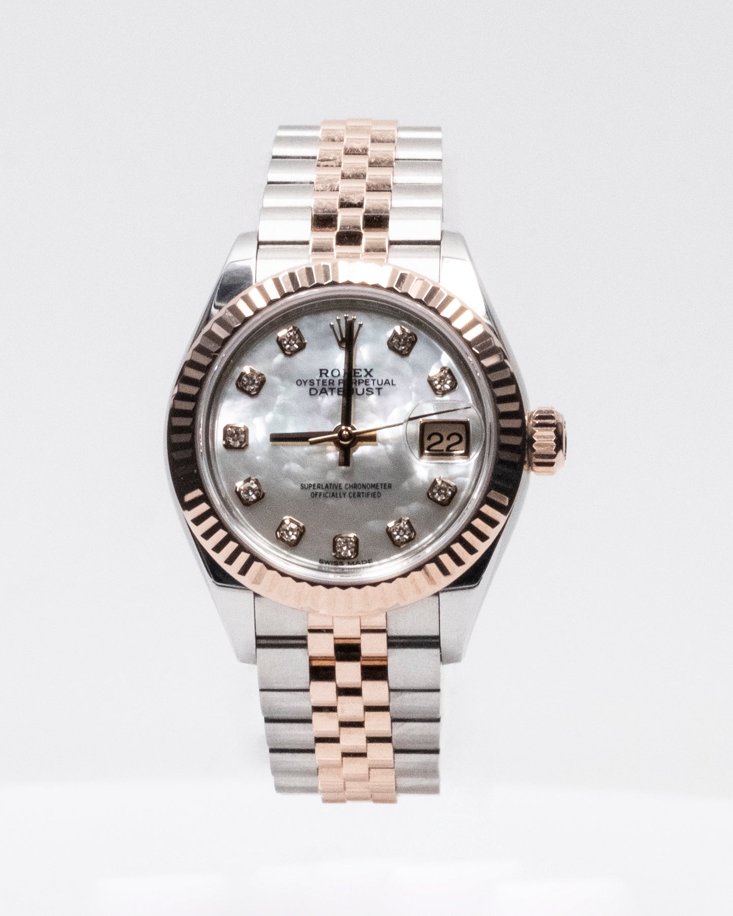 Datejust 28 "Mother of Pearl" Everose