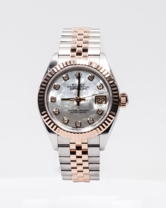 Datejust 28 "Mother of Pearl" Everose